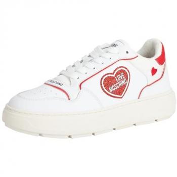 Love Moschino Women's Multicolor Glitter Heart Sneakers - Spring/Summer Collection