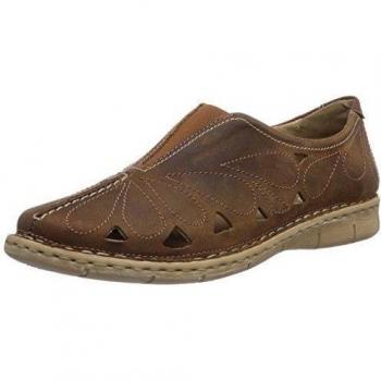 Josef Seibel Amanda 13 - Zapatillas de casa de cuero mujer, color marrón, talla 42
