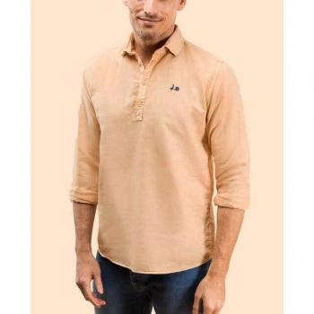 Camisa polera Scotta li-co melocotón manga larga de hombre