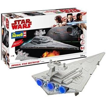 Revell with Lights & Sounds Wars Imperial Star Destroyer Kit de Plug-in Simple con luz y Sonido. armar y Jugar