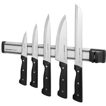 Tescoma President Barra Magnética para Cuchillos, Acero Inoxidable, Gris, 8 x 4,5 x 44,9 cm