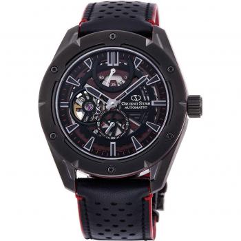 Reloj Automático Hombre Orient Star Sports Skeleton 42mm 100M Negro/Rojo