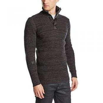 G-STAR Effo turtle 1/2 zip knit-suéter Hombre    Schwarz