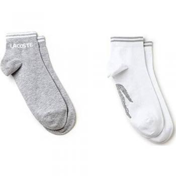 CALCETIN LACOSTE PACK2 RA8495-G8K GRIS/BLANCO 6 Blanco