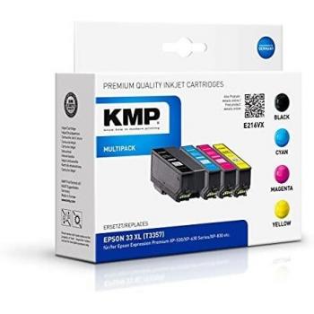 Cartucho de tinta KMP 1633,4055 para impresoras y Cartucho de Tinta E216vx Multi Pack Epson T3357 XL
