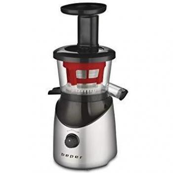 BEPER 90.421R Extractor de Zumos Vertical, 150 W, ABS, Rojo, Negro y Plateado