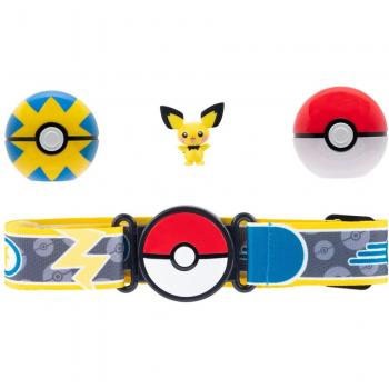 Pokémon Clip 'N' Go Set - Cinturón y Figura de Batalla Pichu con Accesorios