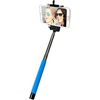 Ideus HOSELFIEBTBL - Palo Extensible con Soporte Universal para Selfie, Color Azul
