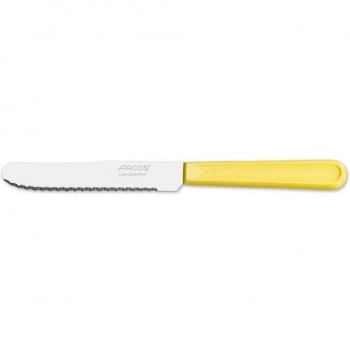 Arcos Cuchillos de Mesa, Cuchillo de Mesa, Hoja de Acero Inoxidable Nitrum 110 mm, Mango de Polipropileno, Color Crema