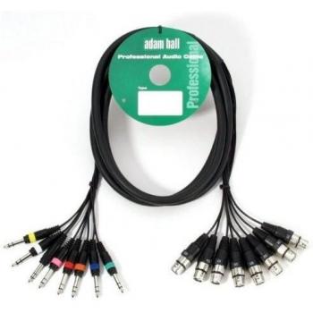 Cable multicore XLR a Jack 6,3 mm de 5 m con 8 canales