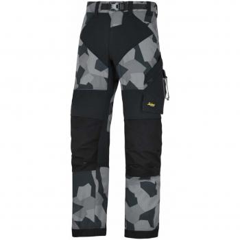 Pantalón de Trabajo Flexiwork+ Snickers Gris Acero-Negro Talla 056