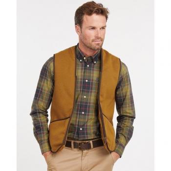 Barbour Men's Brown Warm Pile Fleece Liner Vest Size L