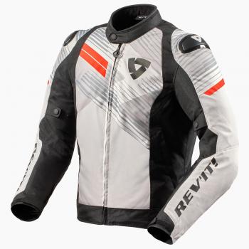 Revit Chaqueta de Moto Hombre Apex TL con Protección CE y Forro Térmico - Estilo Deportivo - Negro Blanco (S)