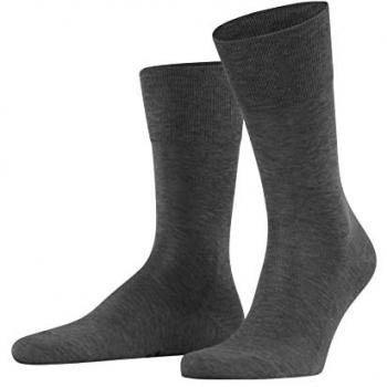 Falke Tiago Men's Mercerised Cotton Socks in Steel Melange, Size 43/44