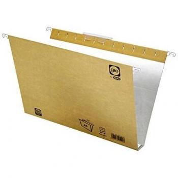Elba Gio 400021943 - Caja de 25 carpetas colgantes para cajón, A4, bicolor