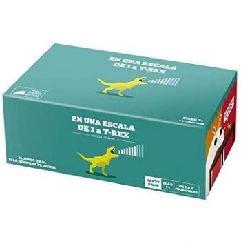 Exploding Kittens Escala de 1 a T-Rex-Juego de Cartas en español, Color (EKTRX01ES