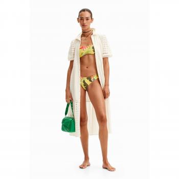 Braguita Bikini Tropical Palms Desigual Amarilla para Mujer