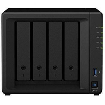 Synology DS418 - Diskstation Potente NAS de 4 bahías para usuarios domésticos y de oficina