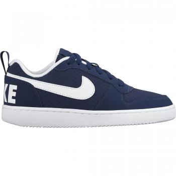 Nike Court Borough Low (GS), Zapatillas de Baloncesto para Hombre, Azul (Midnight Navy / White), 38.5 EU