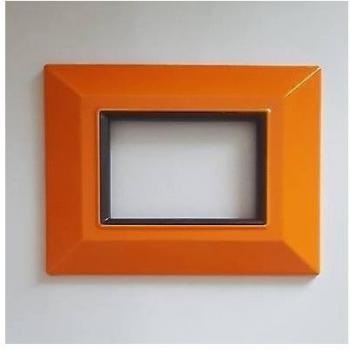 Placa Compatibles Axolute Bticino Color Naranja - 4 Foros