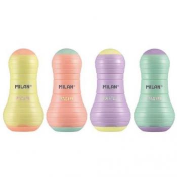 Goma de Borrar y Sacapuntas MILAN Sway Pastel Doble Función Colores Surtidos Modelo 4723112