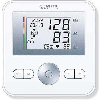 Tensiómetro Sanitas SBM 18 - Monitor de Presión Arterial Automático para Antebrazo con Función de Memoria y Multiusuario
