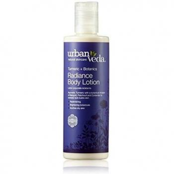 Loción Corporal Radiance Urban Veda - 250ml | Loción Hidratante Aclaradora para Piel Seca y Opaca | Crema Hidratante con Glicerina para Hombres y Mujeres