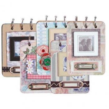 LIBRETA LIDERPAPEL RETRO FANTASIA 70 HOJAS 9,5X 18 CM -EXPOSITOR DE 12 UNIDADES