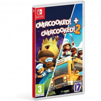 Overcooked + Overcooked 2 Double Pack - Juego para Consola Nintendo Switch, incluye dos juegos cooperativos de cocina caótica, multijugador local y en línea, gráficos coloridos y animaciones divertidas