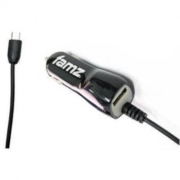 Cargador de Coche Micro-USB Negro 1200mAh