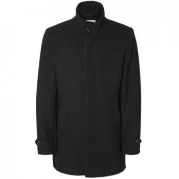 Selected Homme New Reuben Wool Coat - Black - L