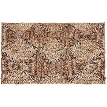 Alfombra rectangular de junco trenzado 90 x 60 cm Aubry Gaspard