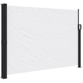 Toldo lateral retráctil blanco 140x600 cm