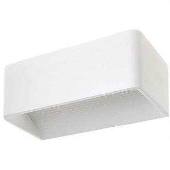 Aplique de pared LED ETEL 6W 520lm 3000K Blanco L.20xAn.8xAl.10cm
