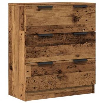 Aparador de madera de ingeniería envejecida 60x30x70 cm Vidaxl Marrón