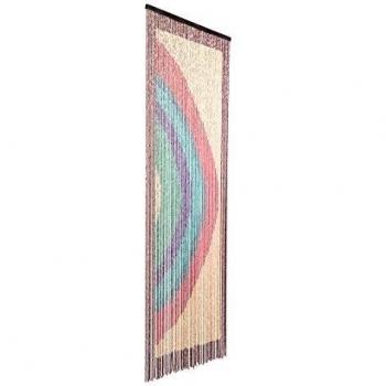 Catral 71060019 Cortina de Madera Rainbow L60, Rojo, Verde y Azul, 200 x 90 cm