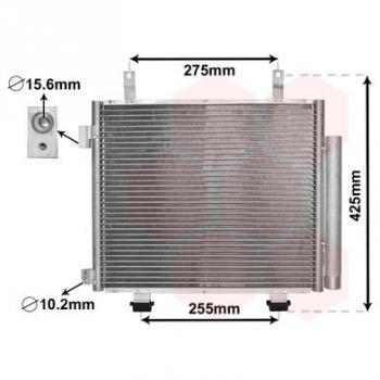 Condensador de aire acondicionado Van Wezel 52005115