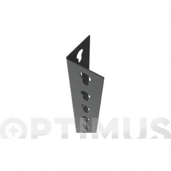 Perfil Sclick P/40 2000 Gris - 30214020017 - Simon Rack, perfil de PVC con acabado gris oscuro, longitud de 2000 mm, diseñado para sistemas de instalación rápida y fácil