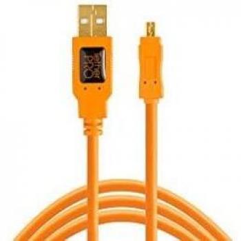Tether Tools TetherPro 4.6m USB-C to USB-C Right Angle Cable - Orange