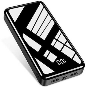 Bextoo Power Bank 30000mAh Cargador Portátil de gran Capacidad, Batería Externa con 2 Puertos de Entrada y Salida USB Paquete de Batería de carga Rápida USB-C para iPhone Samsung Huawei y más