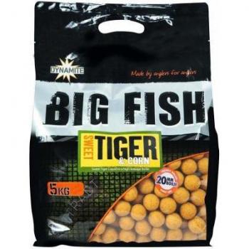 Boilies Densos Dynamite Baits Dulce Tigre y Maíz 5Kg 20mm