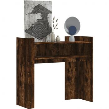 Mesa de centro consola de roble ahumado 100x35x90 cm en madera multicapa