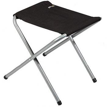 Taburete de Camping Marcos - Negro/Gris - Tamaño Único - Estructura de Acero