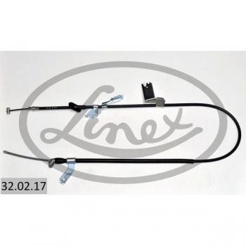 Cable de freno de estacionamiento LINEX 32.02.17 Derecha