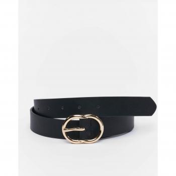 Cinturón de Cadena Pequeña con Hebilla Negro/Dorado Urban Classics