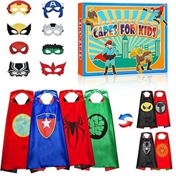 Gralal BOXYUA Juguetes Niños 2-14 Años, Capas Superheroes Niños Juguetes Niña 3 4 5 6 7 8 9 10 11 12 13 14 Años Juegos Educativos Regalos Cumpleaños Capa Roja Disfraz 3-10 Años Juguetes Niño