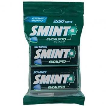 Smint Caramelo Comprimido Sin Azúcar Tin Con Sabor A Eucalipto - 2 Unidades De 35 gr, Total: 70 gr