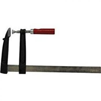 Toolland VT3600 - Abrazadera en F de 15 cm, Acero inoxidable, Negro, Rojo