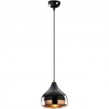 Lámpara de techo YILDO Ø17cm negro/cobre