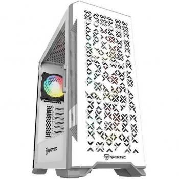 Nfortec Nekkar Torre ATX con Cristal Templado ARGB USB 3.0 en Color Blanco